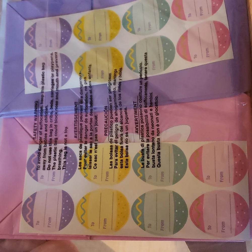 Easter paper treat bags